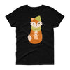 Roly Poly Fox Womens Loose Crew Neck Shirt