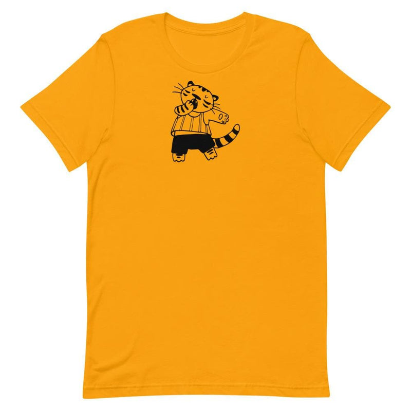 Minikin Yawning Tiger Bella + Canvas Unisex Shirt