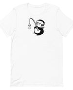 Minikin Fishing Penguin Bella + Canvas Unisex Shirt
