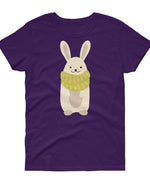 Roly Poly Bunny Womens Loose Crew Neck Shirt