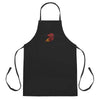 Rooster Head Embroidered Apron