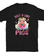 Girl Who Loves Pigs Shirt