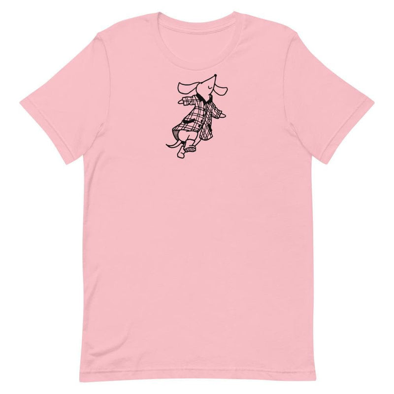 Minikin Dashing Dachshund Bella + Canvas Unisex Shirt