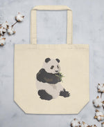 Eco Nibbling Panda Tote Bag-Animal Teeze