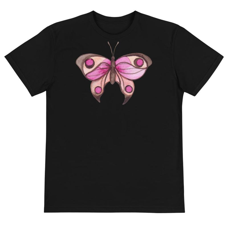 Pink Dot Butterfly Next Level Sustainable Womens Shirt