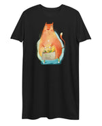 Womens Eco Cat Organic Cotton T-Shirt Dress