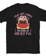 Watermelon Pug Unisex Softstyle Shirt